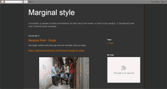 Desktop Screenshot of marginal-style.blogspot.com