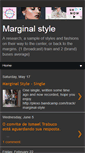 Mobile Screenshot of marginal-style.blogspot.com