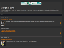 Tablet Screenshot of marginal-style.blogspot.com