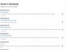 Tablet Screenshot of nonersnotebook.blogspot.com