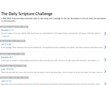 Tablet Screenshot of dailyscripturechallenge.blogspot.com