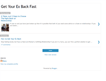 Tablet Screenshot of get-back-your-ex-advice.blogspot.com