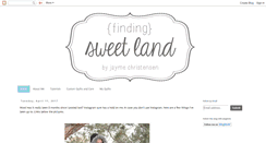 Desktop Screenshot of findingsweetland.blogspot.com