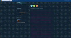 Desktop Screenshot of 100taboos.blogspot.com