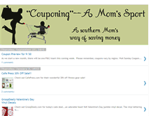 Tablet Screenshot of couponingamomssport.blogspot.com