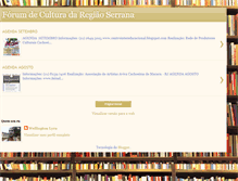 Tablet Screenshot of forumdeculturadaserra.blogspot.com