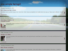 Tablet Screenshot of onesimplefarmgirl.blogspot.com
