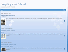Tablet Screenshot of everythingaboutpolaroid.blogspot.com