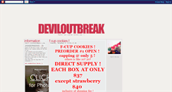 Desktop Screenshot of deviloutbreakk.blogspot.com