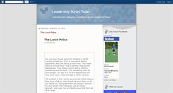 Desktop Screenshot of leadershipstylestoday.blogspot.com