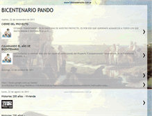 Tablet Screenshot of bicentenariopando.blogspot.com