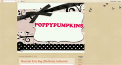 Desktop Screenshot of poppypumpkins.blogspot.com