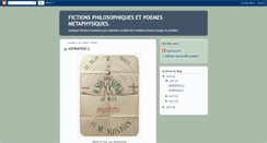 Desktop Screenshot of fictionsphilosophiques.blogspot.com