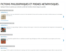 Tablet Screenshot of fictionsphilosophiques.blogspot.com