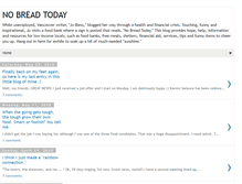 Tablet Screenshot of nobreadtoday.blogspot.com