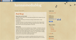 Desktop Screenshot of hannawestlcasmedia.blogspot.com