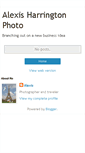 Mobile Screenshot of alexisharringtonphoto.blogspot.com