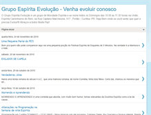 Tablet Screenshot of grupoespiritaevolucao.blogspot.com