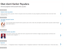 Tablet Screenshot of obat-kanker-payudara.blogspot.com