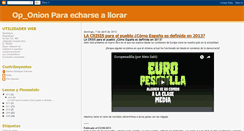 Desktop Screenshot of oponionesparaecharseallorar.blogspot.com
