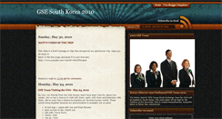 Desktop Screenshot of gsesouthkorea2010.blogspot.com