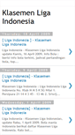 Mobile Screenshot of klasemenligaindonesia.blogspot.com