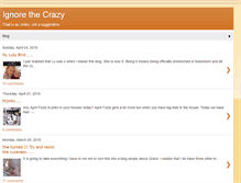 Tablet Screenshot of ignorethecrazy.blogspot.com