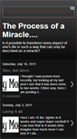 Mobile Screenshot of processofmiracles.blogspot.com