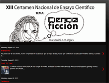 Tablet Screenshot of cienciaficcioncr.blogspot.com