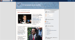 Desktop Screenshot of elsemanariodeloinsolito.blogspot.com