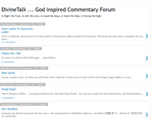 Tablet Screenshot of divinetalk.blogspot.com