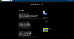Desktop Screenshot of benjisplaylist.blogspot.com