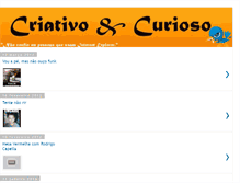 Tablet Screenshot of criativoecurioso.blogspot.com