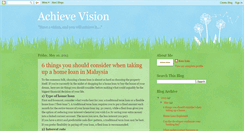 Desktop Screenshot of achievevision.blogspot.com