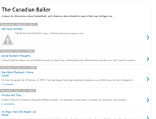 Tablet Screenshot of canadianballer.blogspot.com