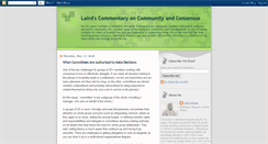 Desktop Screenshot of communityandconsensus.blogspot.com