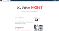 Desktop Screenshot of myfibrofight.blogspot.com