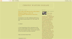 Desktop Screenshot of chronic-wasting-disease.blogspot.com