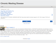 Tablet Screenshot of chronic-wasting-disease.blogspot.com