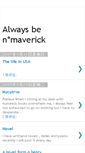 Mobile Screenshot of always-be-maverick.blogspot.com