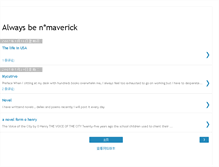 Tablet Screenshot of always-be-maverick.blogspot.com