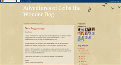 Desktop Screenshot of ceibathewonderdog.blogspot.com