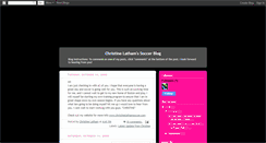 Desktop Screenshot of christinelathamsoccer.blogspot.com