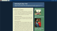 Desktop Screenshot of defendingmybeanfield.blogspot.com