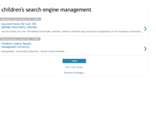 Tablet Screenshot of childres-search-engine-management.blogspot.com