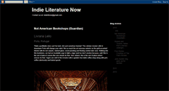 Desktop Screenshot of indieliteraturetoday.blogspot.com