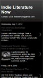 Mobile Screenshot of indieliteraturetoday.blogspot.com