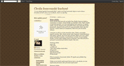 Desktop Screenshot of chvlafrancouzskkuchyn.blogspot.com