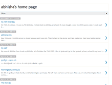 Tablet Screenshot of abhishashomepage.blogspot.com