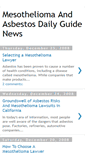 Mobile Screenshot of mesothelioma-cancerguide.blogspot.com